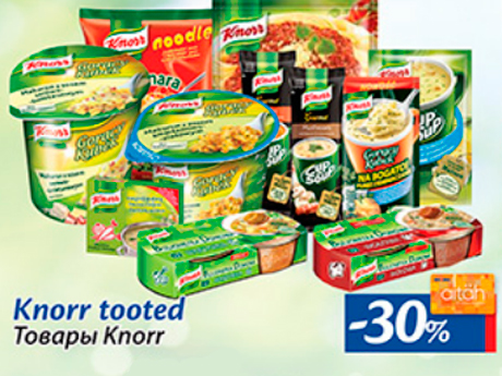 Knorr tooted -30%