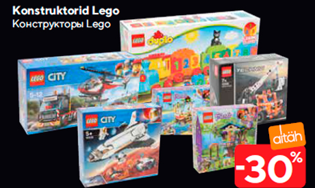 Konstruktorid Lego  -30%