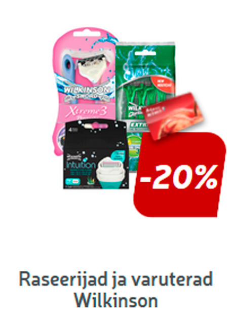 Raseerijad ja varuterad Wilkinson   -20%