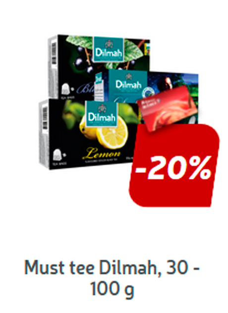 Must tee Dilmah, 30 - 100 g   -20%