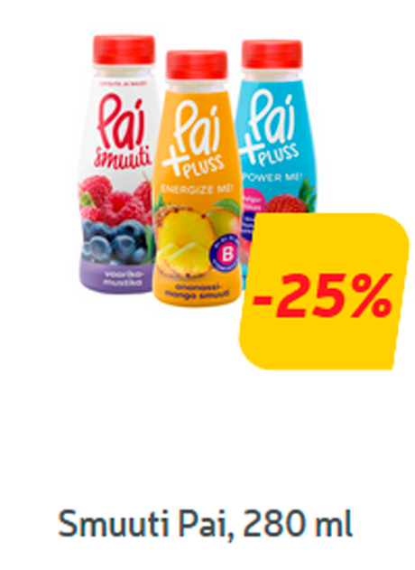 Smuuti Pai, 280 ml  -25%