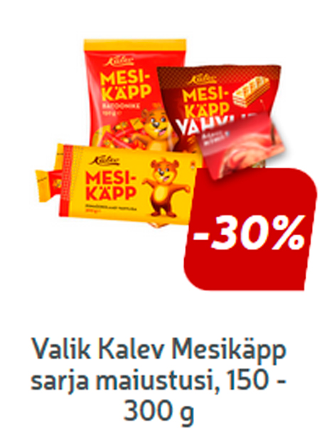 Valik Kalev Mesikäpp sarja maiustusi*, 150 - 300 g  -30%