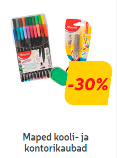 Maped kooli- ja kontorikaubad  -30%