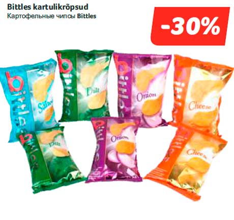 Bittles kartulikrõpsud  -30%