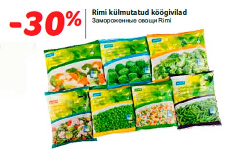 Rimi külmutatud köögivilad  -30%