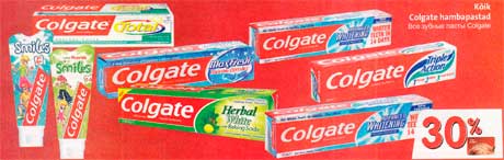 Kõik Colgate hambapastad 