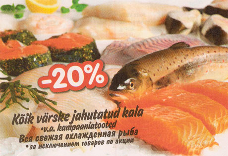 Värske jahutatud kala -20%