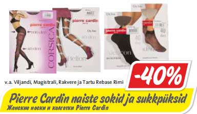 Pierre Cardin naiste sokid ja sukkpüksid  -40%