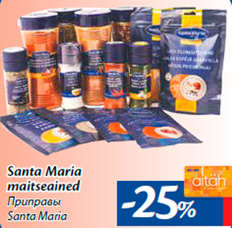 Santa Maria maitseained  -25%
