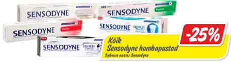 Kõik Sensodyne hambapastad -25%