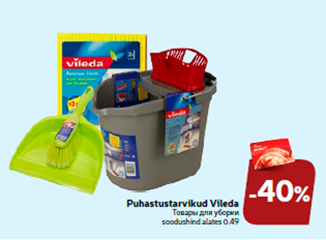 Puhastustarvikud Vileda  -40%