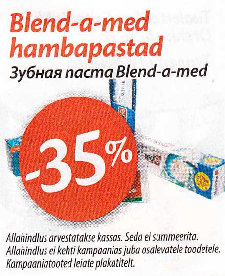 Blend-a-med hambapastad  -35%