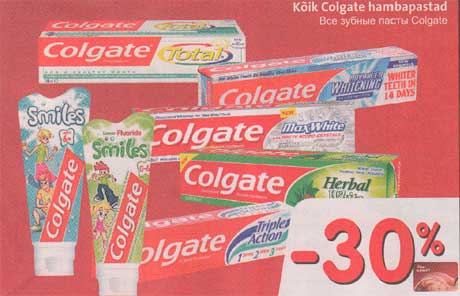 Kõik Colgate hambapastad 