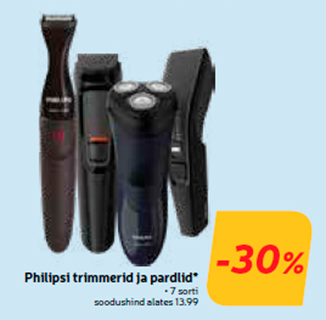 Philipsi trimmerid ja pardlid*  -30%
