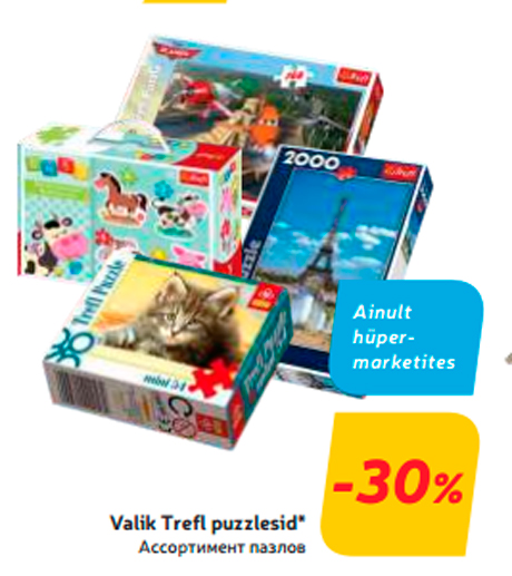 Valik Trefl puzzlesid*  -30%