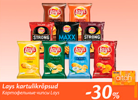 Lays kartulikrõpsud  -30%