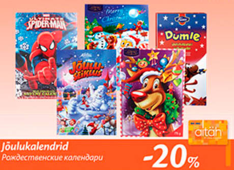 Jõulukalendrid  -20%