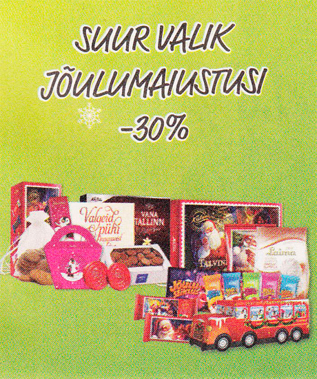 SUUR VALIK JÕULUMAIUSTUSI  -30%