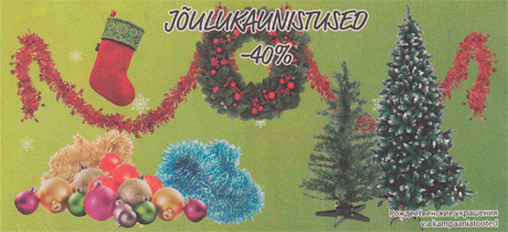 JÕULUKAUNISTUSED  -40%