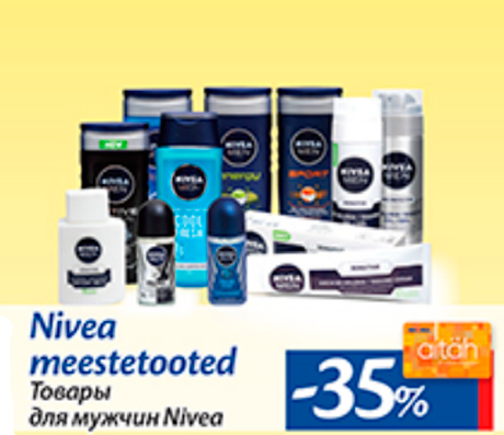 Nivea meestetooted   -35%