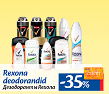 Rexona deodorandid  -35%