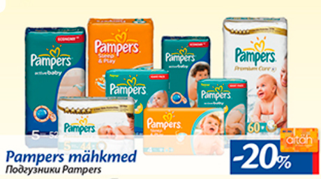 Pampers  mähkmed  -20%