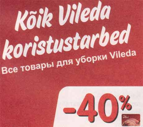 Vileda koristustarbed