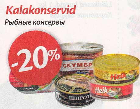 Kalakonservid -20%