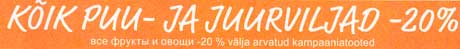 KÕIK PUU - JA JUURVILJAD  -20%