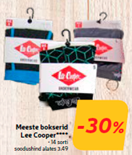 Meeste bokserid Lee Cooper****  -30%
