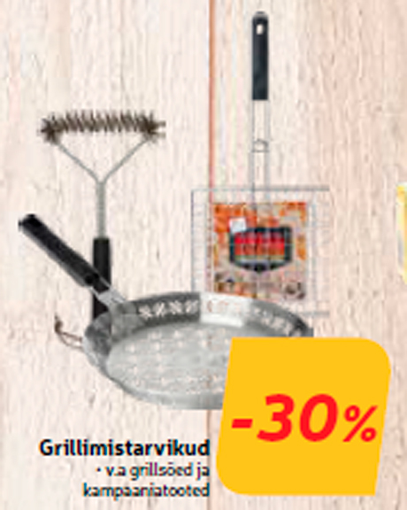 Grillimistarvikud -30%