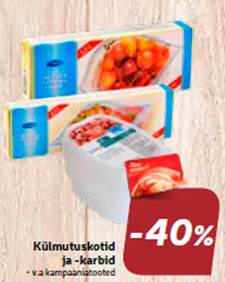 Külmutuskotid ja -karbid -40%