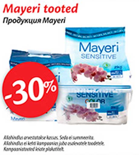 Mayeri tooted -30%