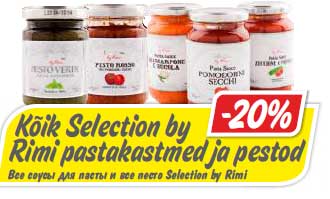 Kõik Selection by Rimi pastakastmed ja pestod -20%