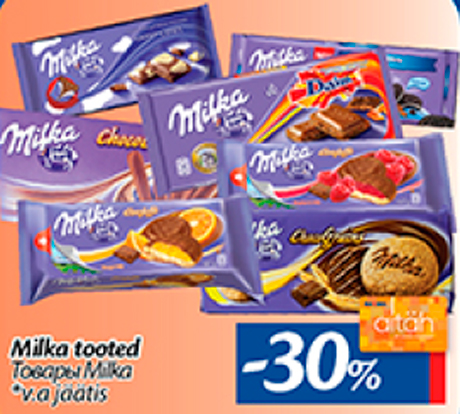 Milka tooted  -30%