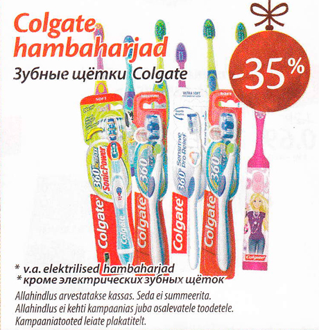 Colgate hambaharjad  -35%