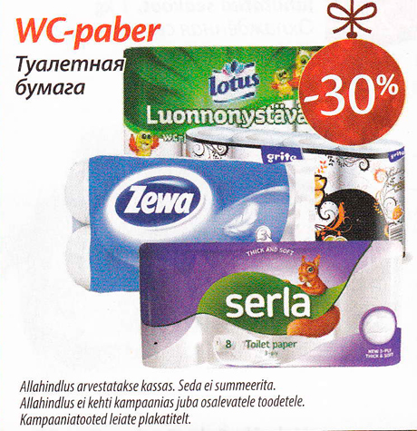 WC-paaber  -30%