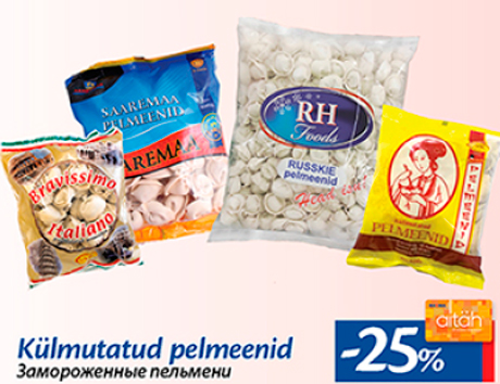 Külmutatud pelmeenid  -25%