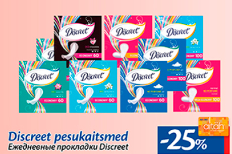 Discreet pesukaitsmed  -25%