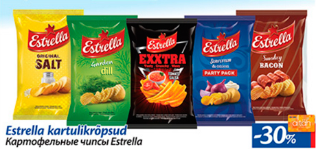 Estrella kartulikrõpsud  -30%