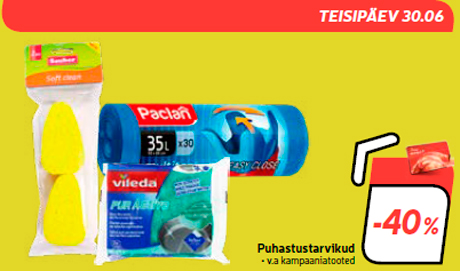 Puhastustarvikud -40%