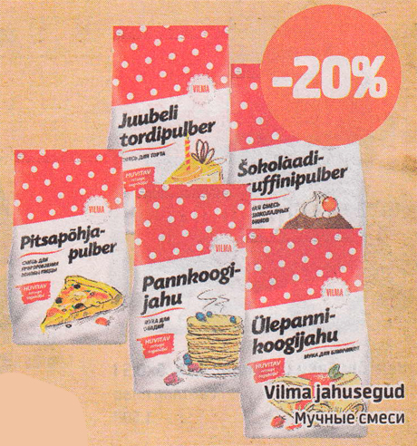 Vilma jahusegud  -20%