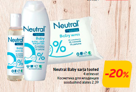 Neutral Baby sarja tooted  -20%