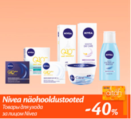 Nivea näohooldustooted  -40%