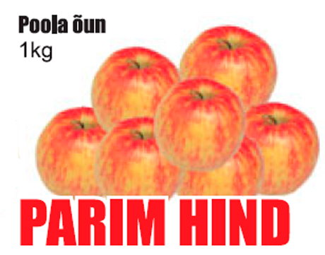 Poola õun 1 kg - PARIM HIND