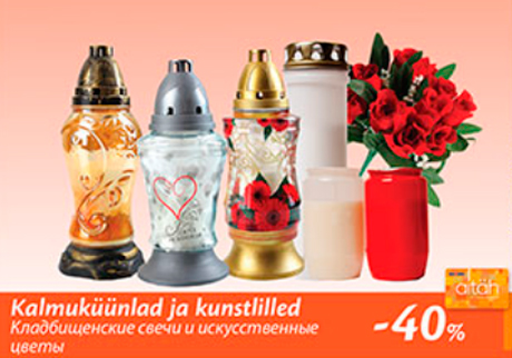 Kalmuküünlad ja kunstlilled   -40%