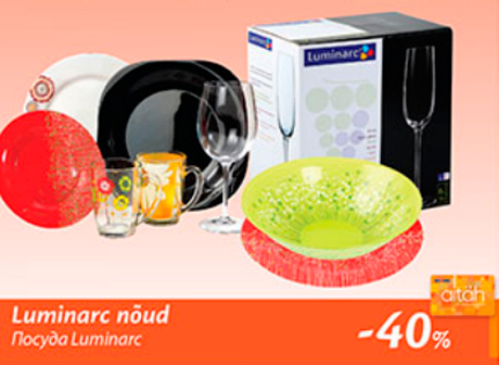 Luminarc nõud  -40%