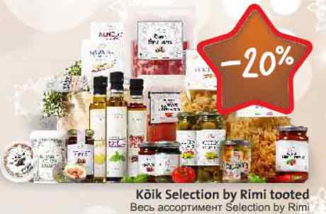 Kõik Selection by Rimi tooted -20%