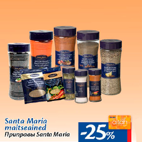 Santa Maria  maitseained  -25%