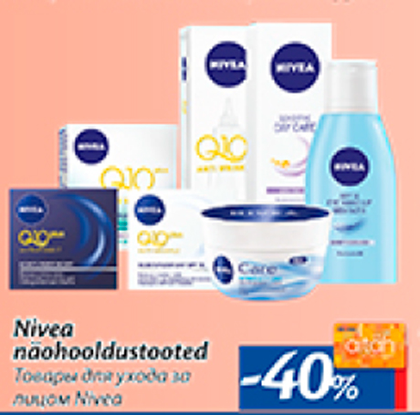 Nivea näohooldustooted  -40%